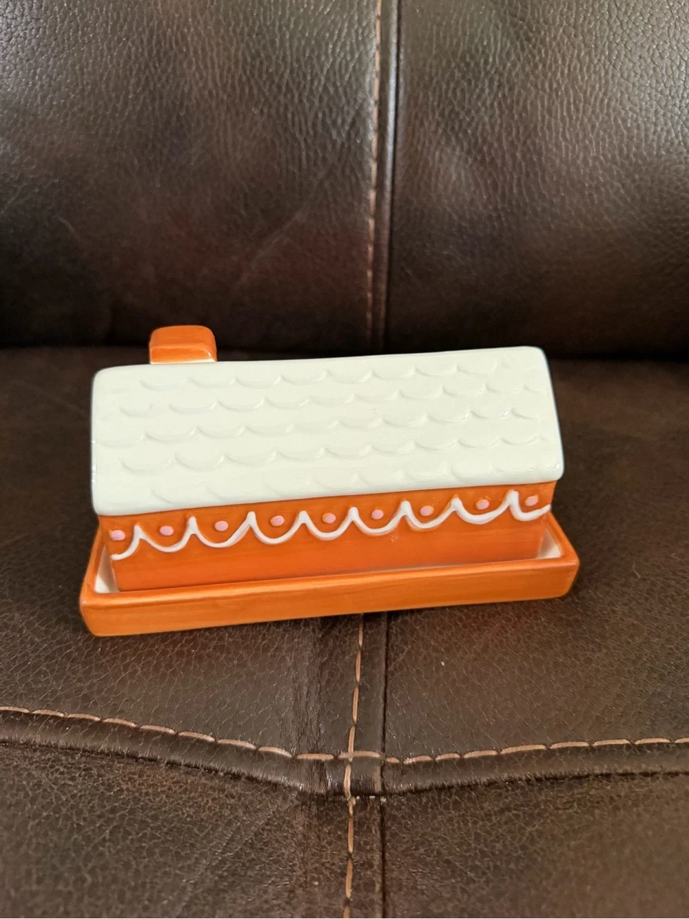 Whimsical Gingerbread House Butter container